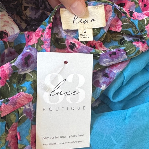 NWT Floral V-Neck Dress - Picture 7 of 16